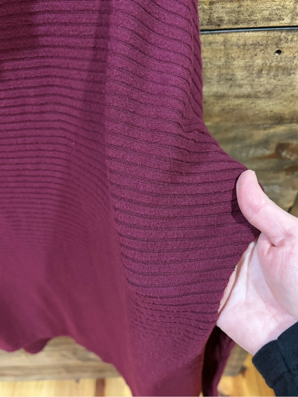 Time and Tru Ribbed Cowl Neck Sweater - Picture 4 of 6